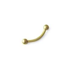 Imagem de Piercing Banana de Bolinha Folheada 8mm