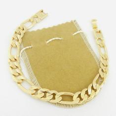 Imagem de Pulseira Masculina 19cm 1cm Largura Folheada Ouro PL149