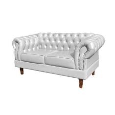 Imagem de Sofá Dom Pedro 2 Lugares Namoradeira Chesterfield Clássico Vintage - B