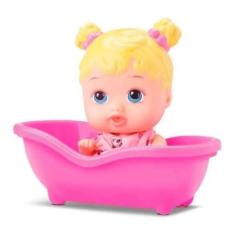 Imagem de Boneca Loira Little Dolls Alive - Banheirinha - Divertoys