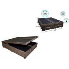 Imagem de Cama Box Baú Casal Bipartida 138X188 (Dois Módulos De 69X188 Facilita