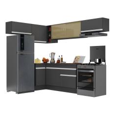 Imagem de Armário De Cozinha Completa De Canto V2095 Branco