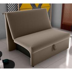 Imagem de Sofá Cama Para Descanso Galway Veludo Cappuccino