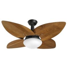 Imagem de Ventilador De Teto Jet Aspen Venti-Delta Preto 4Pás Imbuia 220 V + Con