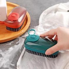 Imagem de Escova Dispenser De Limpeza Lavar Tenis E Roupa Macia - Dropmilu