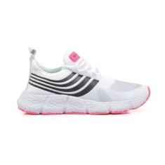 Imagem de Tênis Feminino Academia Fast Saymon New Esportivo Original, Branco, Pi