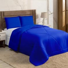 Imagem de Jogo de Cama Casal Queen 03 Peças Kit com Bordado Ingles - CASA COMPLE