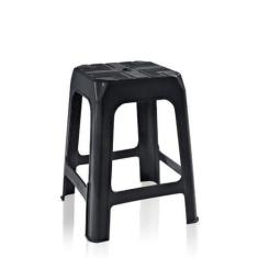 Imagem de Banqueta banco banquinho de plástico cadeira empilhavel para lanchonet