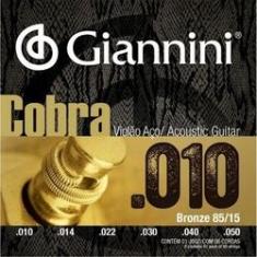 Imagem de Encordoamento Para Violão Aço Giannini Cobra 010