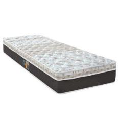 Imagem de Colchão Solteirão Castor Sleep Class Híbrido com Euro Pillow e Molas Ensacadas 25x96x203 cm - ,  e Marrom