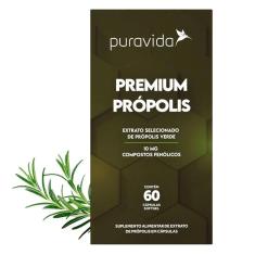 Imagem de PRóPOLIS VERDE PREMIUM PURAVIDA 60 CAPS 