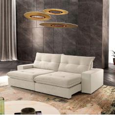 Imagem de Sofá Athenas Linho 02 Módulos 80 Cm B25cm Meu Sofá Online A302 Linho Branco