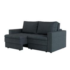 Imagem de Sofá 3 Lugares Retrátil Berna Linho Grafite 180 cm