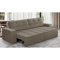Imagem de Sofá Retrátil e Reclinável 2 lugares 1,50m com Molas Stella Suede Capu