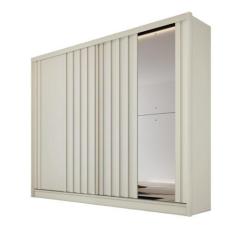 Imagem de Guarda Roupa Galati Ripado Com 1 Espelho MDF - MadeMarcs - MadeMarques