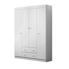 Imagem de Guarda Roupa Infantil 2 Gavetas 4 Portas Roupeiro Com Nichos Elisa Bra