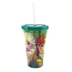 Imagem de Copo Com Canudo Anna & Elsa 450ml Frozen - Disney