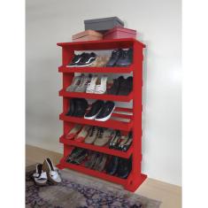 Imagem de Sapateira De Piso Chão Para Closets E Quartos 15 Pares Sapatos  Laca