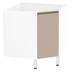 Imagem de Balcão Sem Tampo Canto Diagonal Branco Com Connect