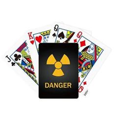 Imagem de OFFbb-USA Logotipo Radioactive Substances Warning Poker Baralho Tabuleiro