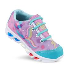 Imagem de Tenis de led infantil meninas Ledstar Sereia desenhos luzinhas com luz