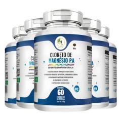 Imagem de KIT C/5 Cloreto De Magnésio Pa - 60 Cápsulas - Fits Life