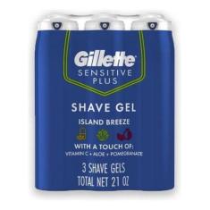 Imagem de Gel De Barbear Gillette Sensitive Plus Vitamina C Kit 3x198g