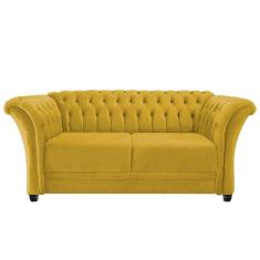 Imagem de Namoradeira Chesterfield Sofia Suede Amarelo