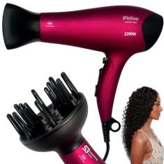 Imagem de Secador De Cabelos Philco Profissional 2200w Com Difusor Ar Frio E Que