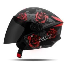 Imagem de Capacete Aberto Masculino Feminino Pro Tork New Liberty Three 3 Flower