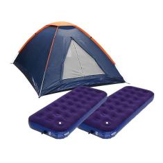 Imagem de Barraca Camping Pescaria Praia Iglu 3 Panda Nkt + 2 Colchão