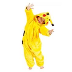 Imagem de Pikachu Pokemon Fantasia Pijama Kigurumi Macacão Roupa Infantil  Anime