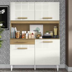 Imagem de Kit Cozinha Compacta 4 Portas 2003308 121cm Atacama Off White ARMoveis