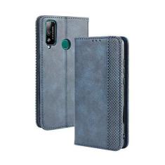 Imagem de Capa para Huawei Honor Play 4T, carteira com suporte de couro, capa flip para Huawei Honor Play 4T, capa magnética retrô para celular, carteira com compartimentos para cartões