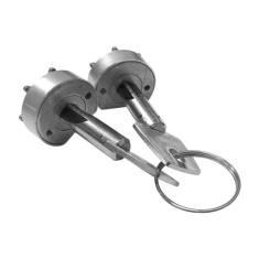 Imagem de Cilindro Dovale Tetra com estrela Trava Lateral par Zamak com 2 chaves - 37150