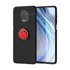 Imagem de DYETEE Compatível com Xiaomi Redmi Note 9 Pro/Note 9s/Note9 Pro Max/Poco M2 Pro, capa de TPU macio, à prova de choque, giratória, anel magnético, suporte, dissipação de calor, capa protetora antiqueda