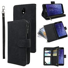 Imagem de Capa carteira compatível com Samsung Galaxy J7 Star J 7 Crown 7J Refine 2018 J7V V 2ª geração e suporte para cartão de crédito vintage premium com suporte para celular Aura S767VL SM J737V feminino