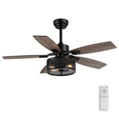 Imagem de Ventilador de teto BreezeArt de 42 polegadas com luzes e controle remo