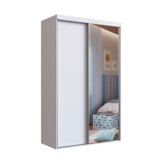 Imagem de Guarda-Roupa Infantil com Espelho Marvie 2 PT 2 GV Branco