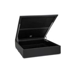 Imagem de Base Box Baú Casal Sintético Cinza - 39x138x188 - Lordcolchoes