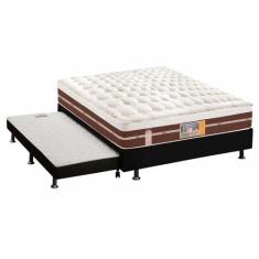 Imagem de Cama Box C/Auxiliar Casal: Colchão  Castor Pocket Silver Star Air Híbr