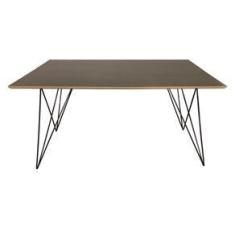 Imagem de Mesa De Madeira Trama Base  Com Tampo Amêndoa 140 X 80 - New Green