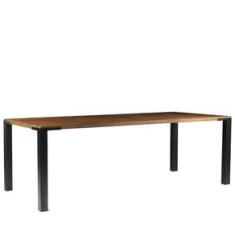 Imagem de Mesa Sala de Jantar Bladel 120cm Madeira Maciça Rustic Brown