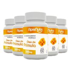 Imagem de Kit 5 Óleo de Prímula 500mg 60 Cápsulas Apisnutri