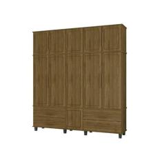 Imagem de Roupeiro / Guarda Roupas Hou Triplex 5 Portas + 4 Gavetas Com Cabideir
