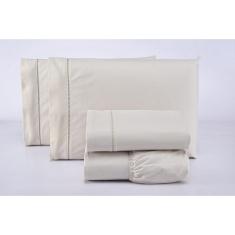 Imagem de Jogo de Lençol Queen Aconchego 200 Fios 4 Peças 100% Algodão Confort