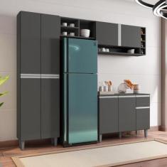 Imagem de Cozinha Compacta Atlanta Cinza Fosco - CasaH