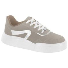Imagem de Tenis Feminino Moleca Solado Alto Camurca Cadarço 5808.106
