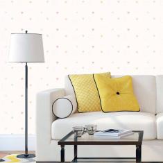 Imagem de Papel De Parede  Com Corações Coloridos Adesivo Quarto