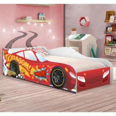 Imagem de Cama Carro Vrooom Vermelho Solteiro